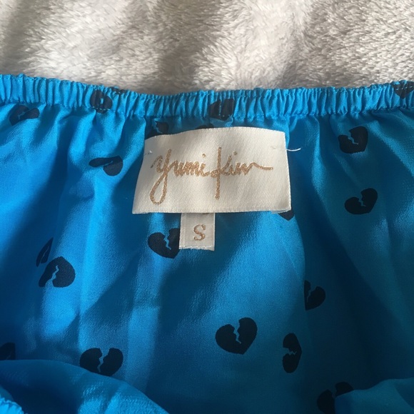 Yumi Kim Silk Ruffle Strapless Playsuit - Picture 3 of 4